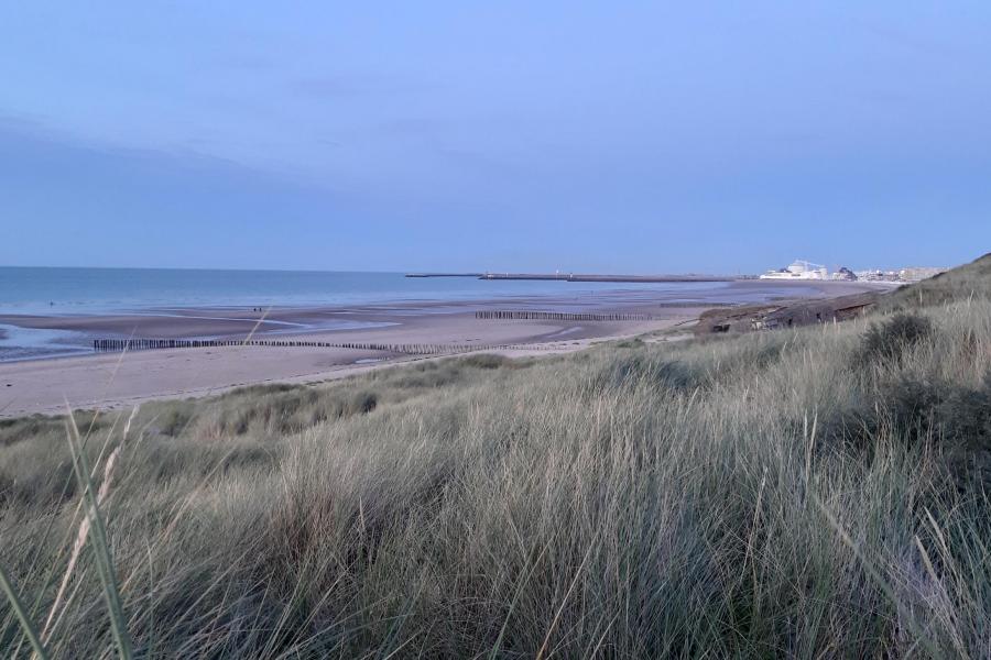 Sat on the beach - Calais