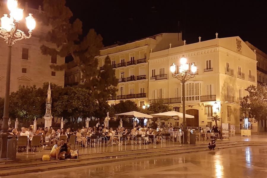 Streets of Valencia in the evening 2