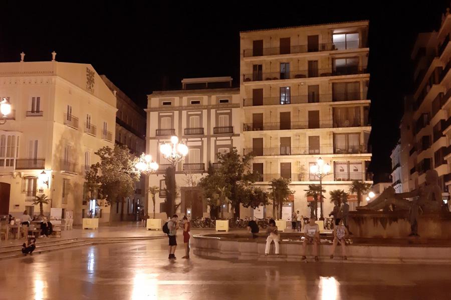 Streets of Valencia in the evening 3