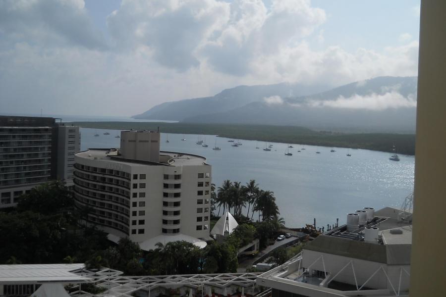 Cairns by the beach.