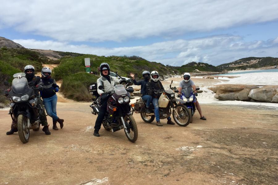 HU members bike ride out of Esperance 