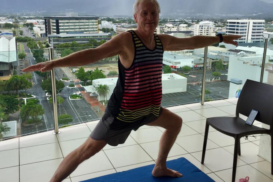 Yoga during lockdown back in Cairns