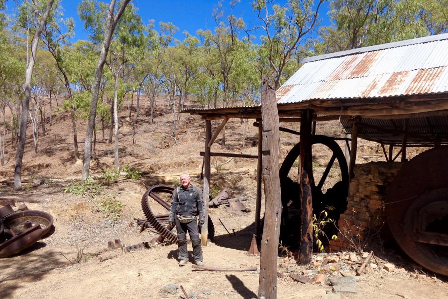 Mining camp ruins