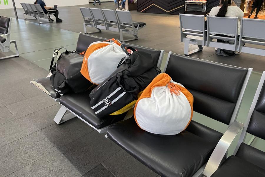 The stuff, all packed. 