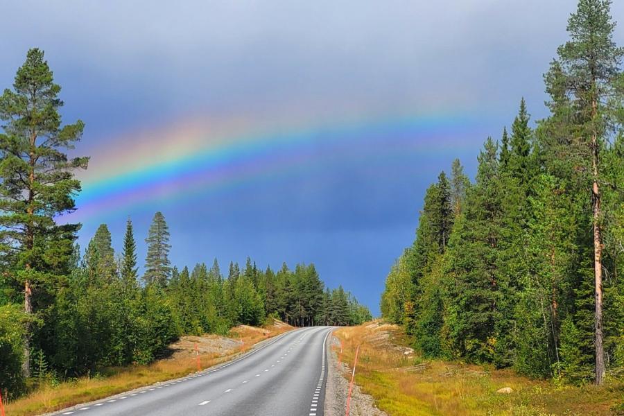 Rainbow over the Inlandsvagen 