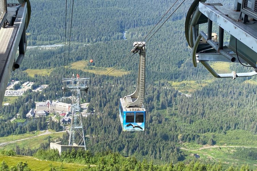 Tram from Alyeska six lodge