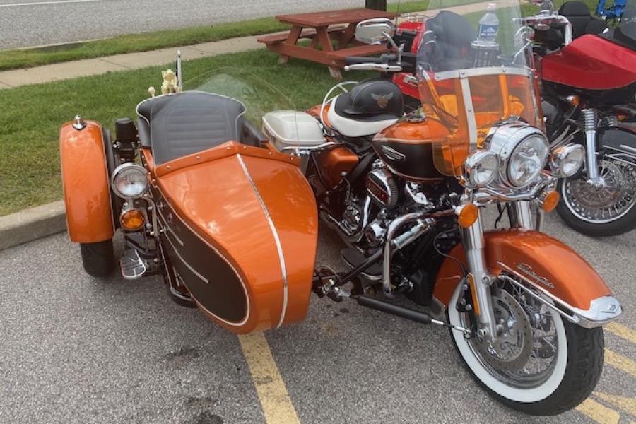 I need one!  Went to local Harley dealer for free hot dogs and drinks.  It is brand new and I have looked at sidecars, not in this color.