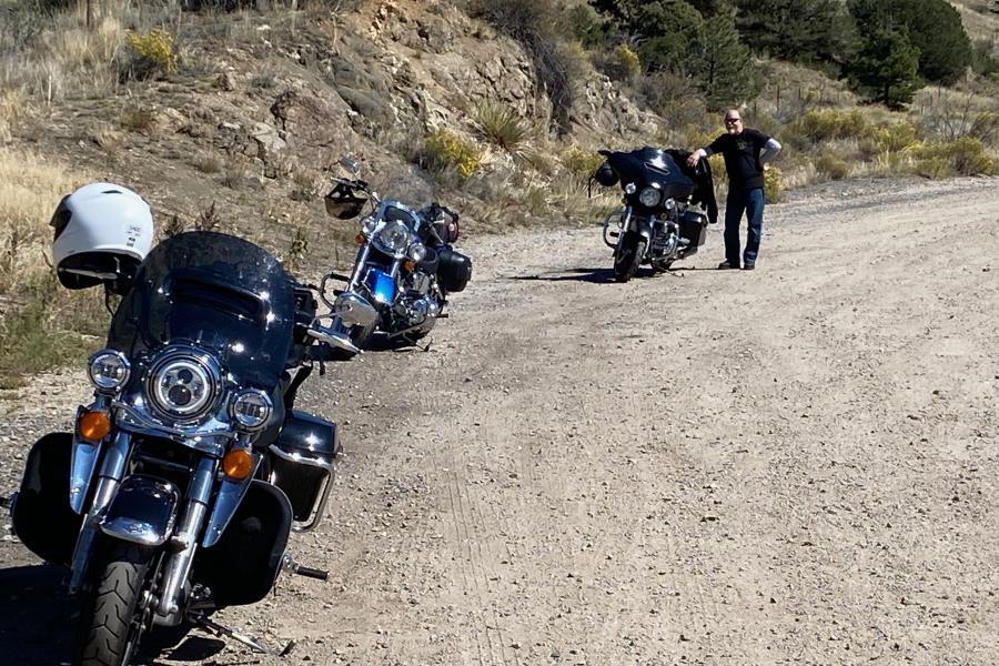 3 Harleys and a Hooligan.