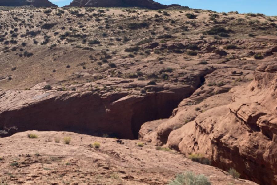 Exit from Antelope Canyon-back in the real world