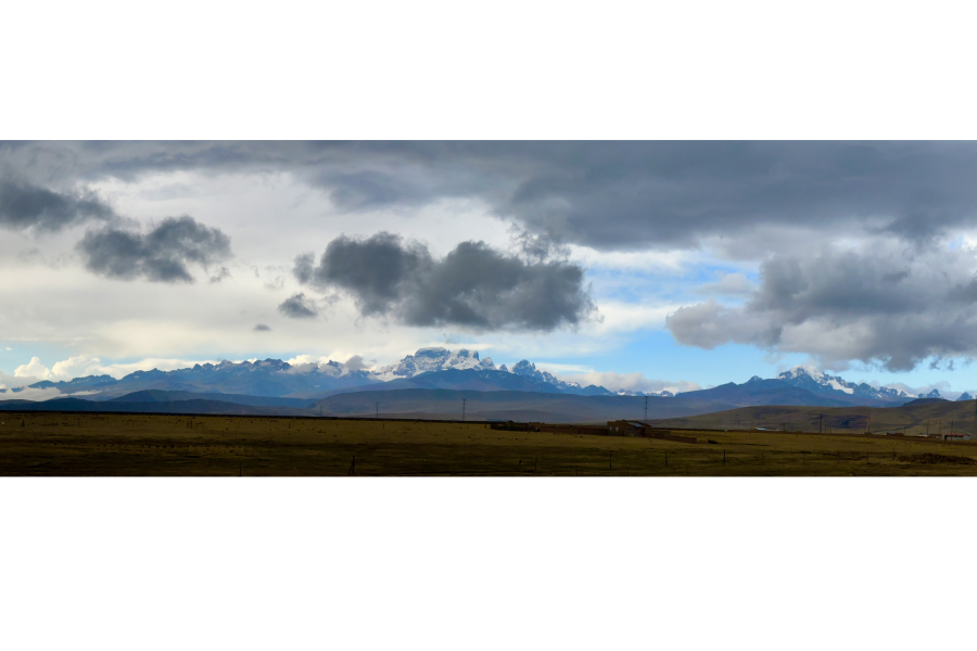 Andes with snow caps