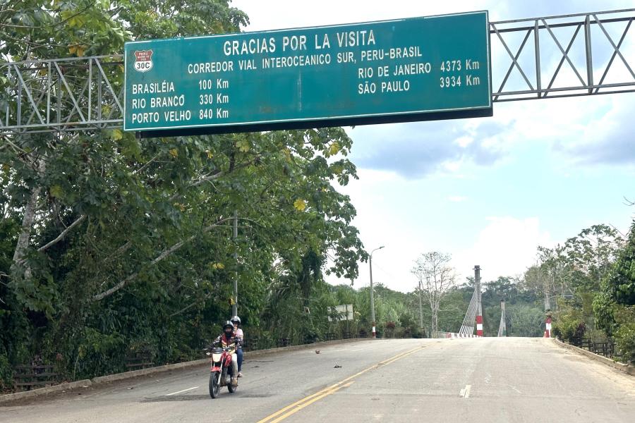 Bridge to Brazil from Peru