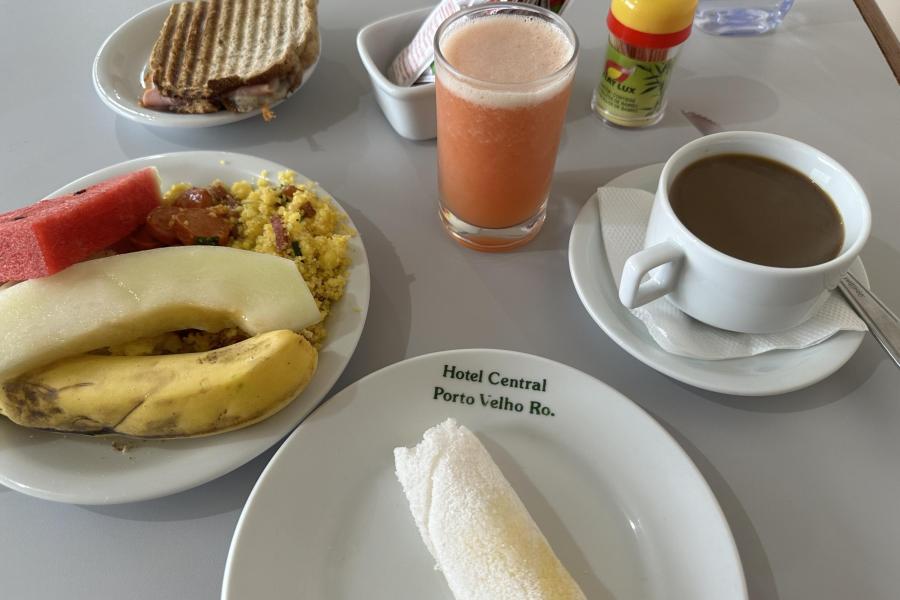 Hotel Central, Porto Velho breakfast