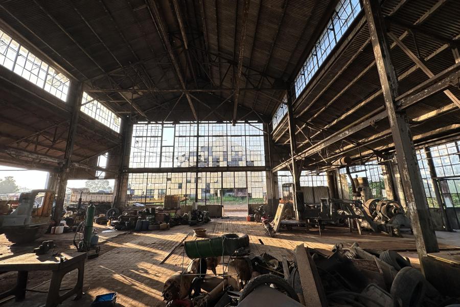 Machine shop interior