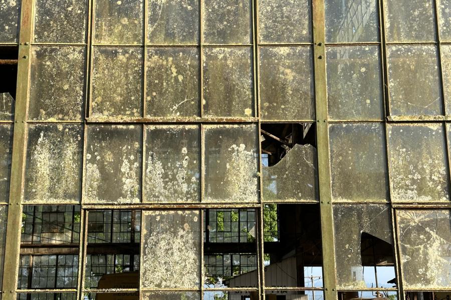 Fordlandia machine shop windows