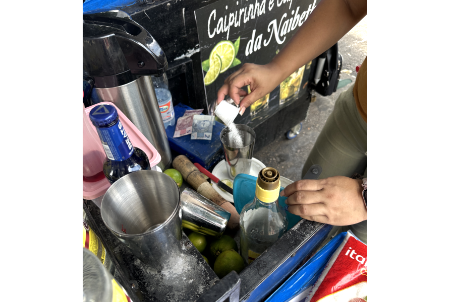 Street cart caipirinha