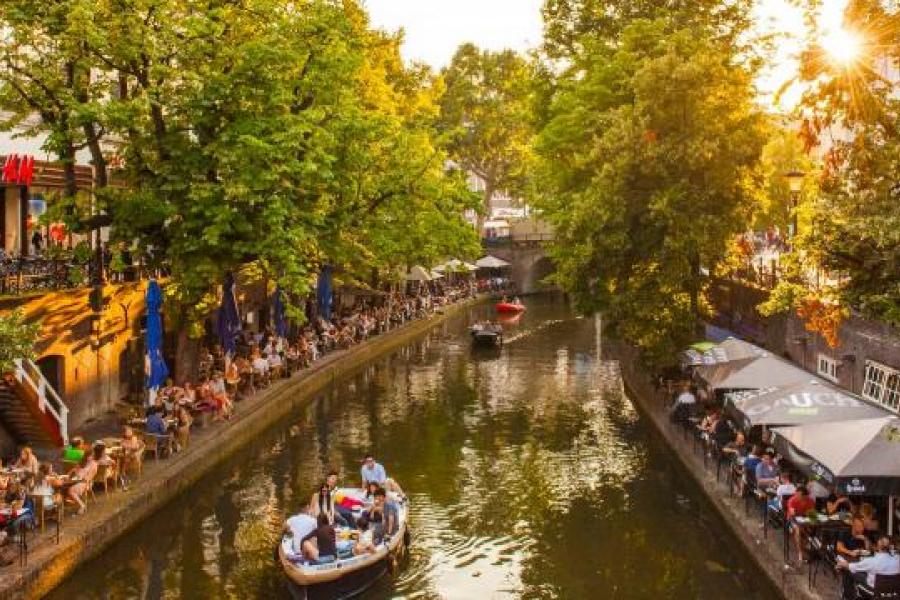 Utrecht, Oudegracht, Canals, Neude