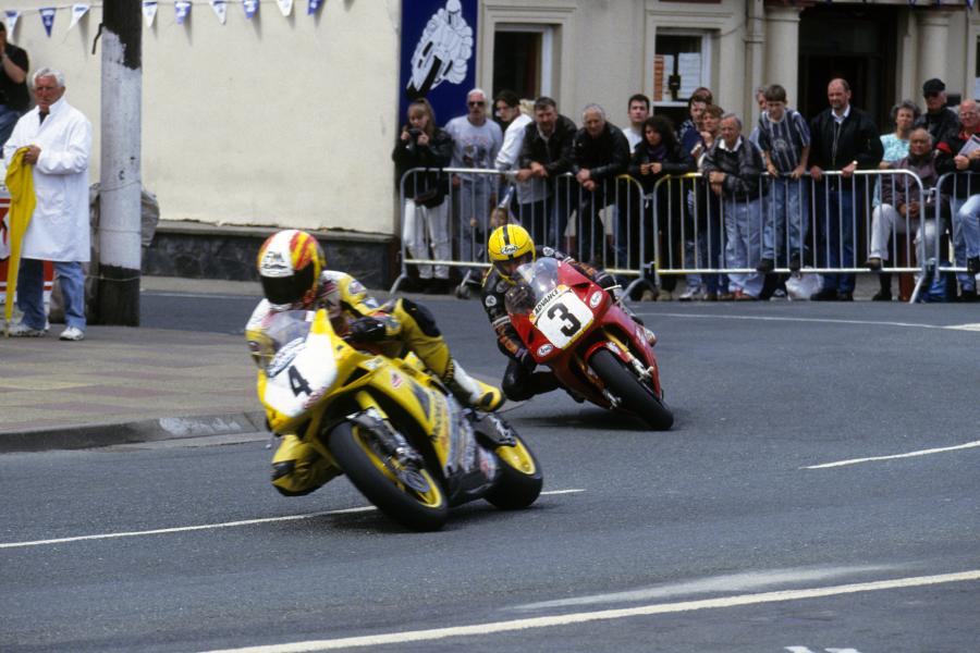 Racing in the streets. Photo copyright by Grant Johnson