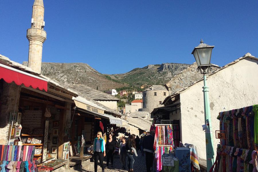 Mostar, Bridge and Market area, Bosnia