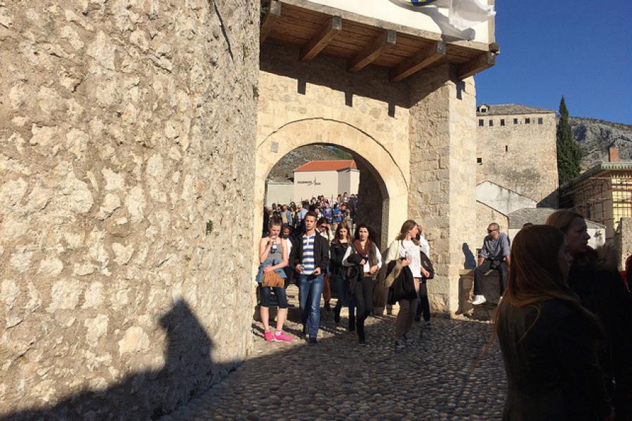 Mostar, Bridge and Market area, Bosnia