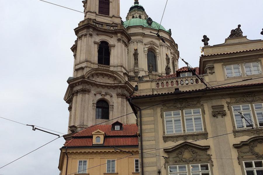 Church of St Nicholas at Malostranké námestí.