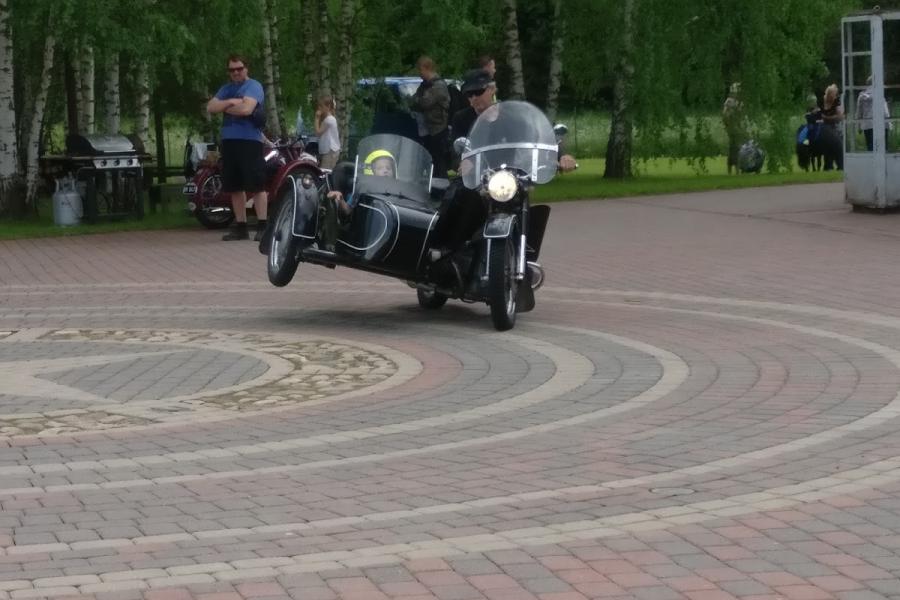 Sidecar joyrides available during the spring fair