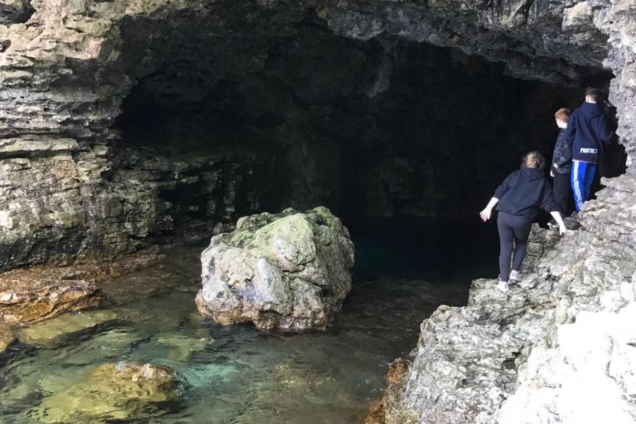 Grotto entrance