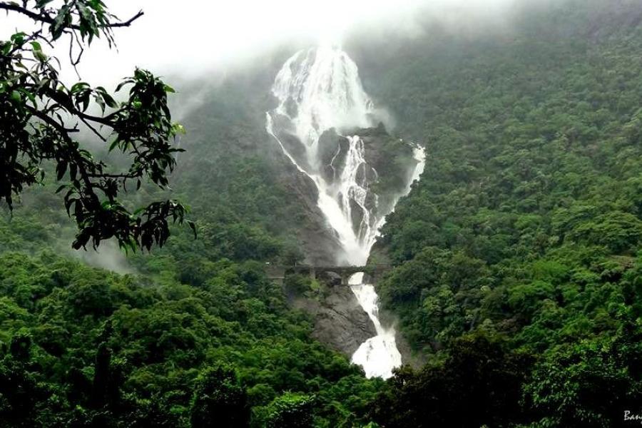 Dudhsagar fall in monsoon