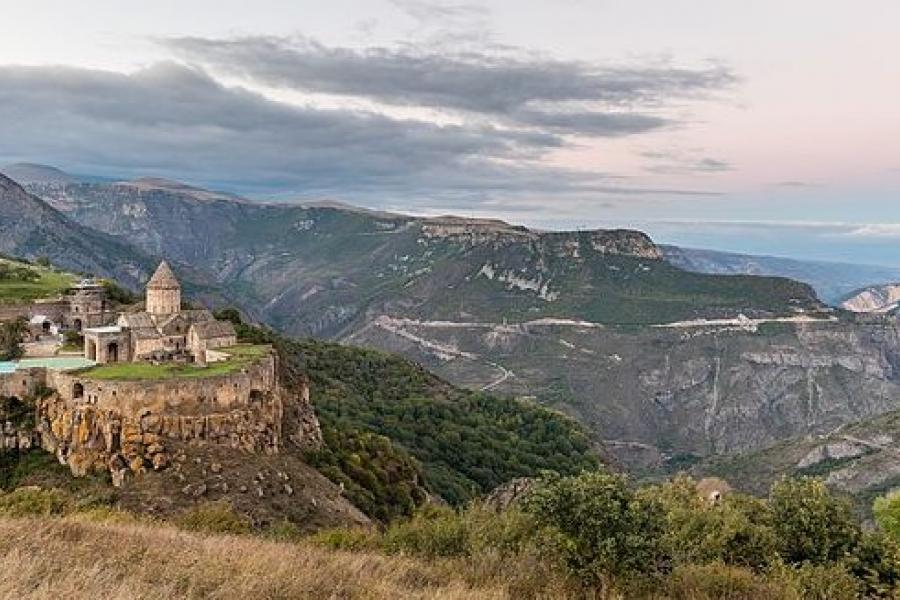 Scenic overview of the Monastery of Tatev, Armenia