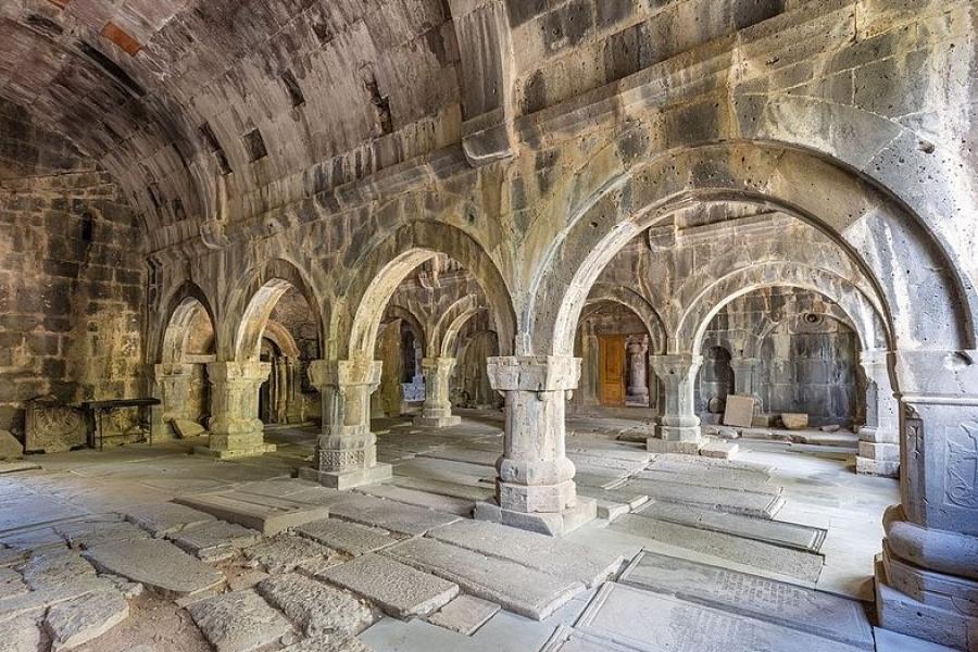 Interior arches of the Sanahin Monastery, Armenia