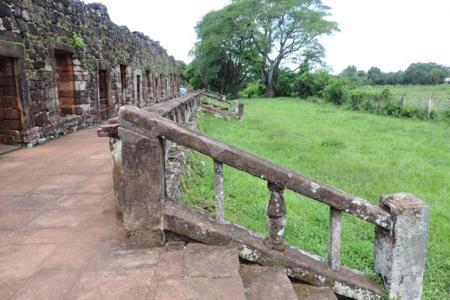 A walkway of one of the Missions of Guaranis, Argentina