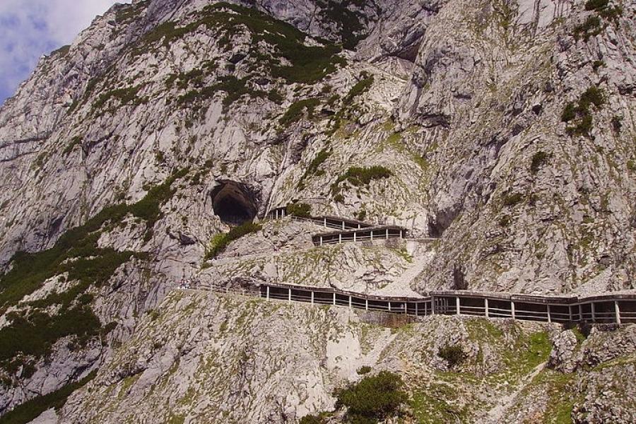 Walking path to the Eisriesenwelt Cave