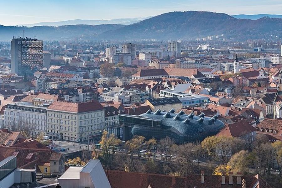 View of Graz from Schlossberg