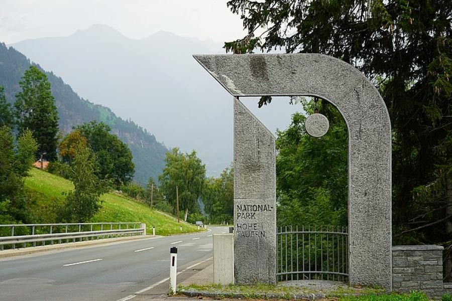 Hohe Tauern National Park, entrance monument