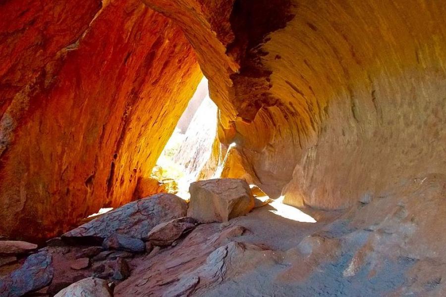 Uluru cave entrance