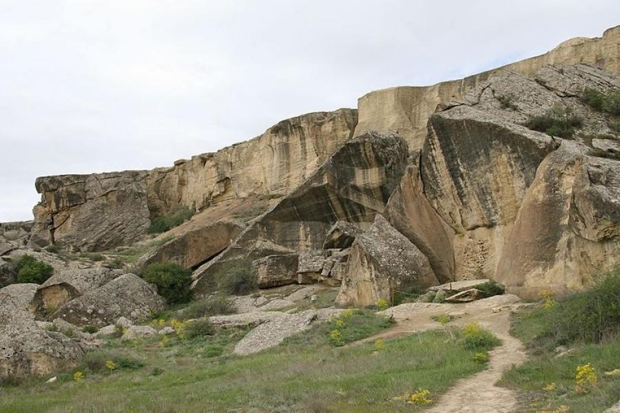 Bluffs of the Petroglyphs of Qobustan