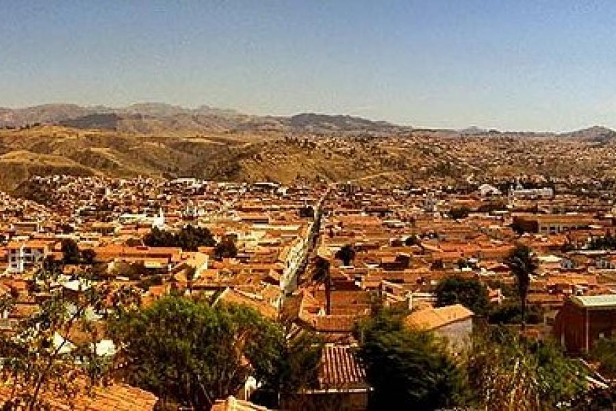 Panorama of Sucre, Bolivia