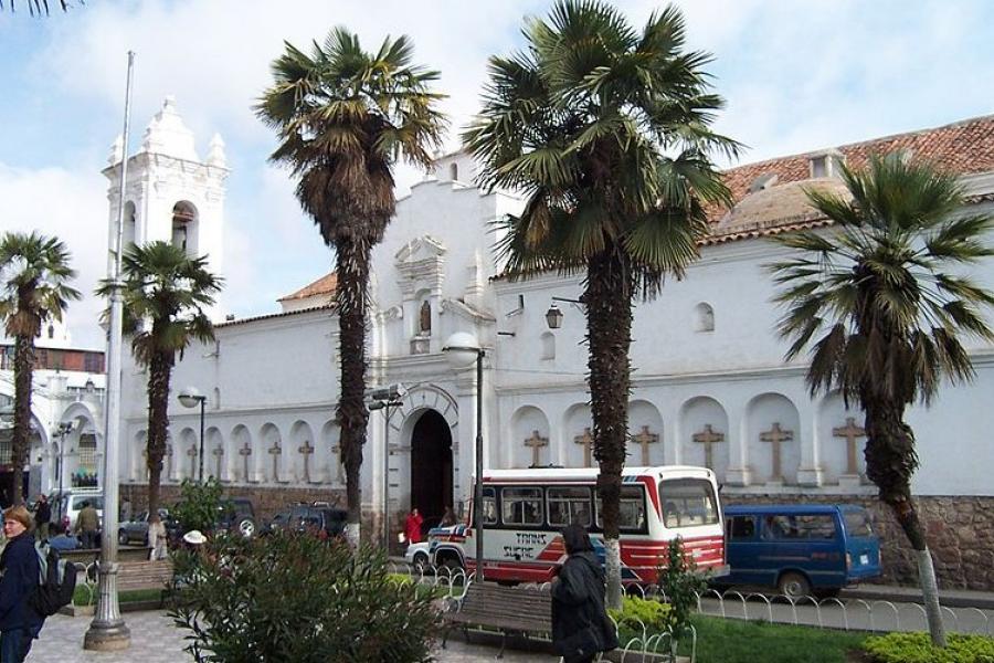 White building, Sucre, Bolivia