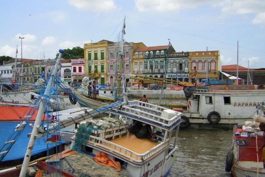 Boats in Belem, Brazil