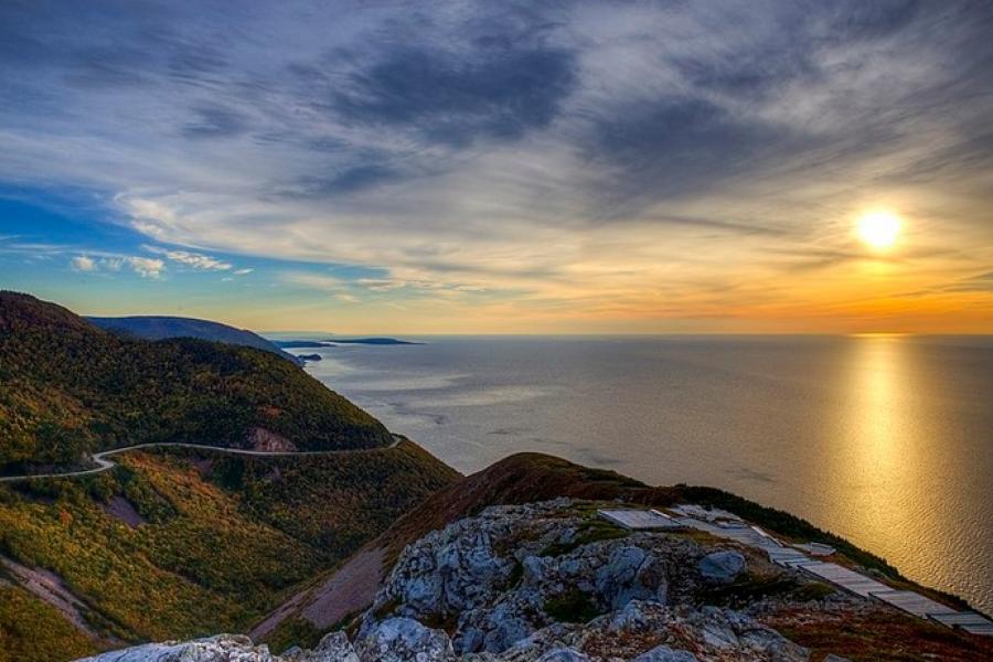 Cabot Trail sunset