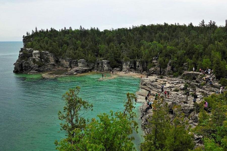 Rocky shores near the Grotto, Bruce Peninsula