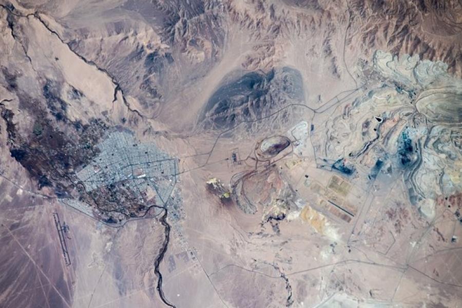 Chuquicamata copper mine, satellite view