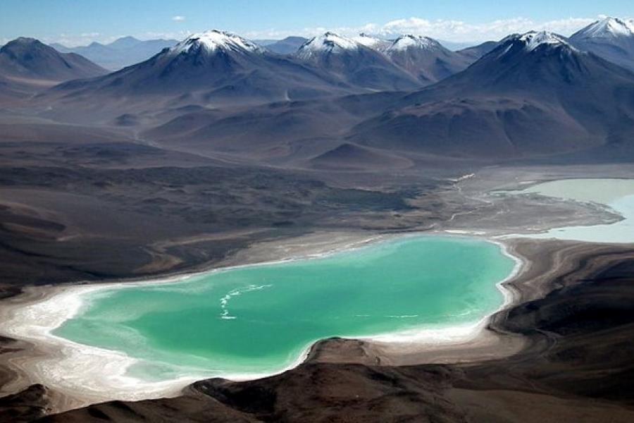 Aerial view of Laguna Verde