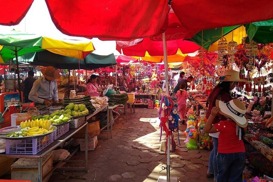 Kep crab market