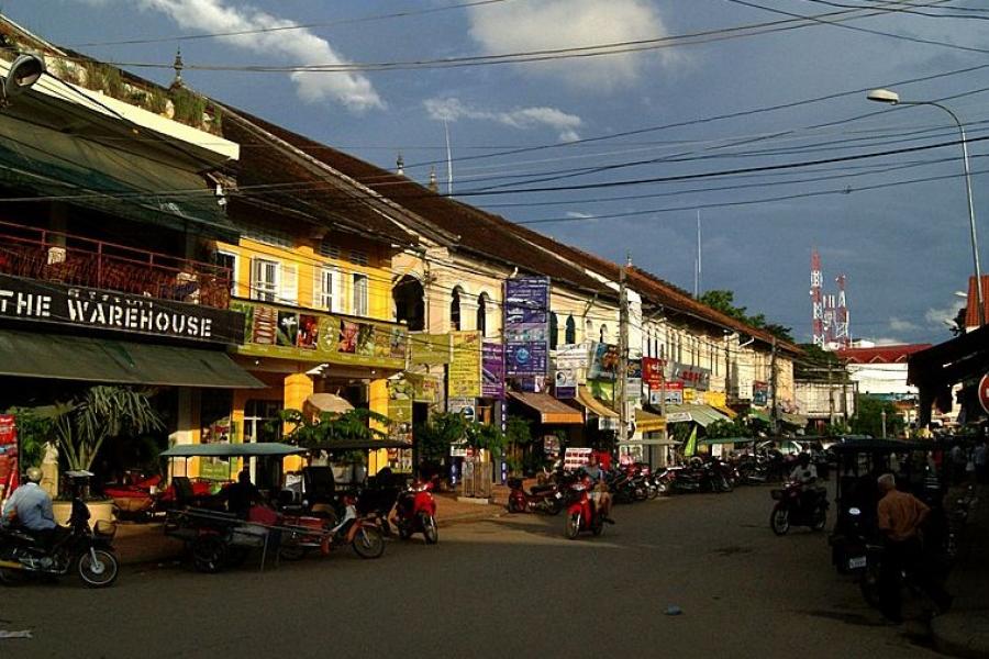 Market street, Siem Reap