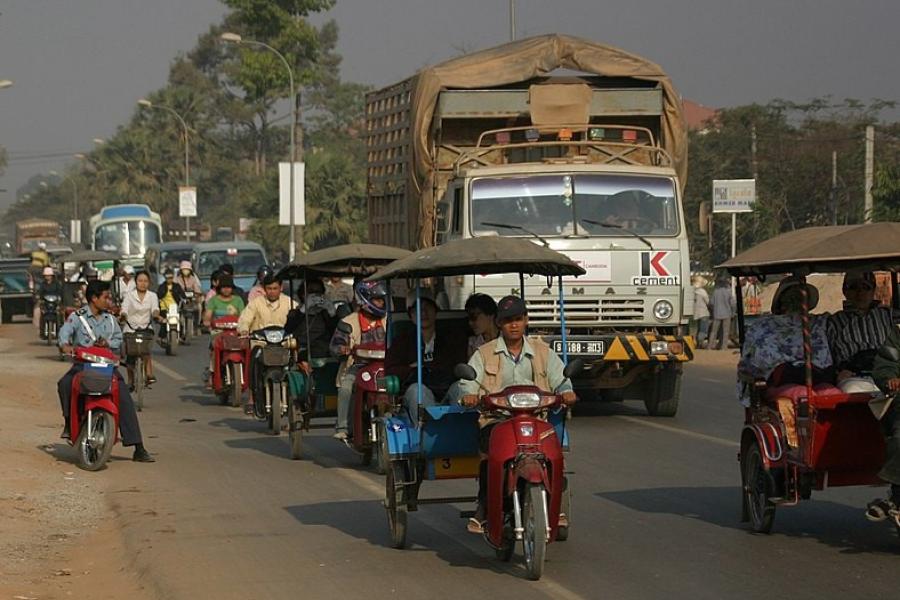 Commute traffic, Siem Reap