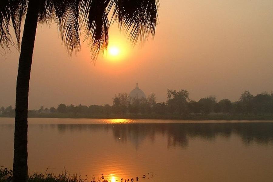 Yamoussoukro Basilica sunset