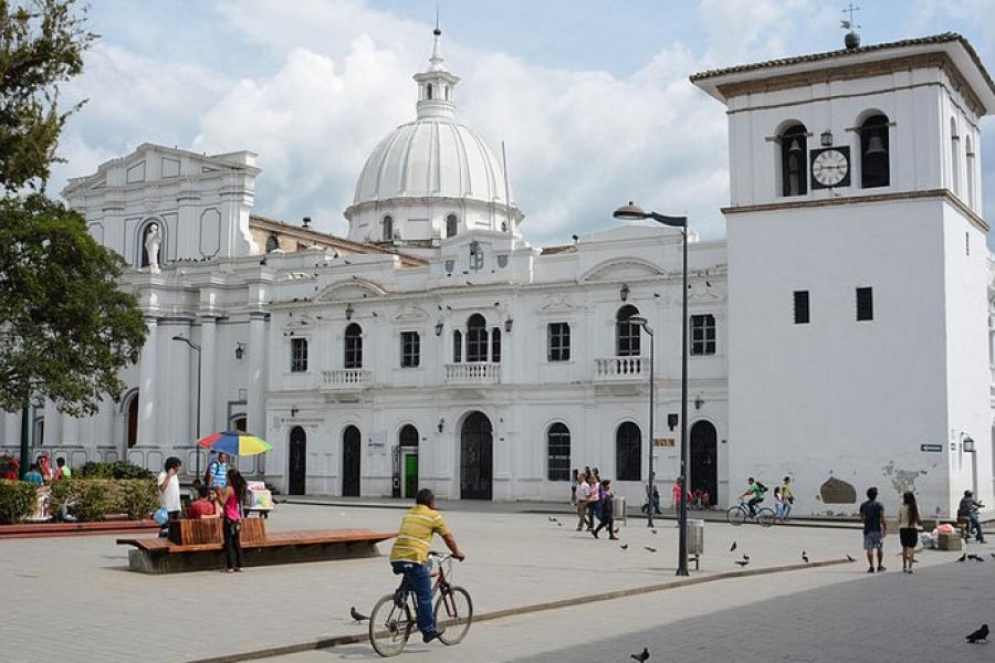 White building, Popayan, Colombia