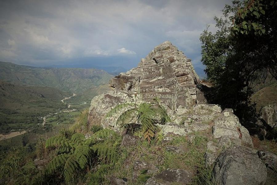 Small rock pyramid, Tierradentro archaeological site