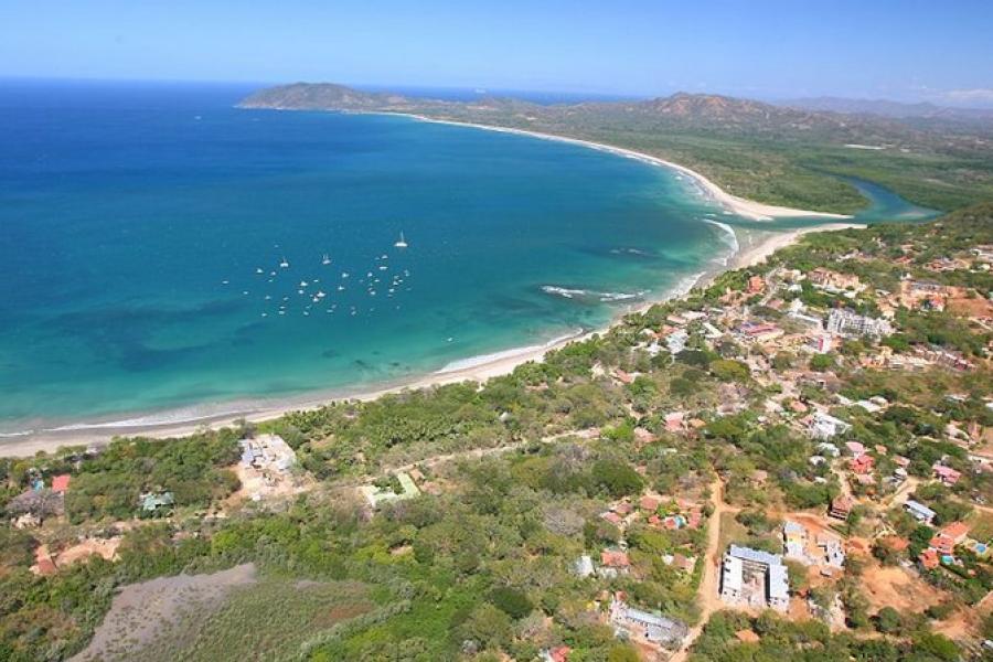 Coastal aerial view of Tamarindo