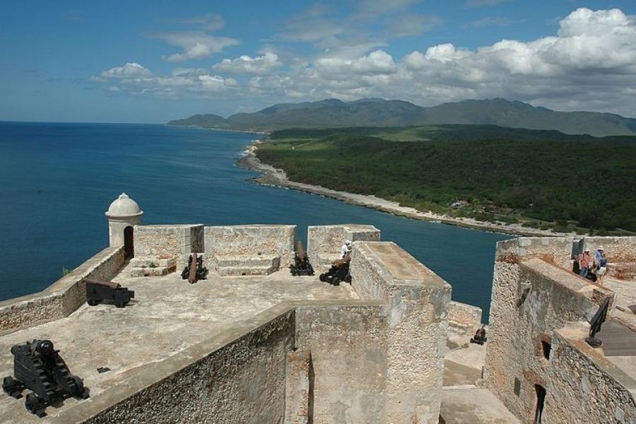 Overlooking the bay from the Castillo de San Pedro de la Roca